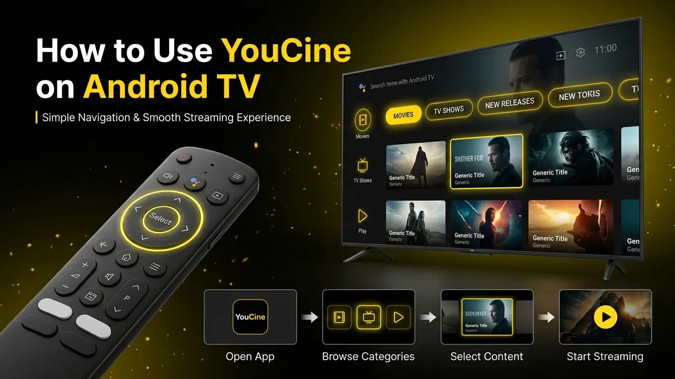 Como usar o Youcine APK no Android TV passo a passo