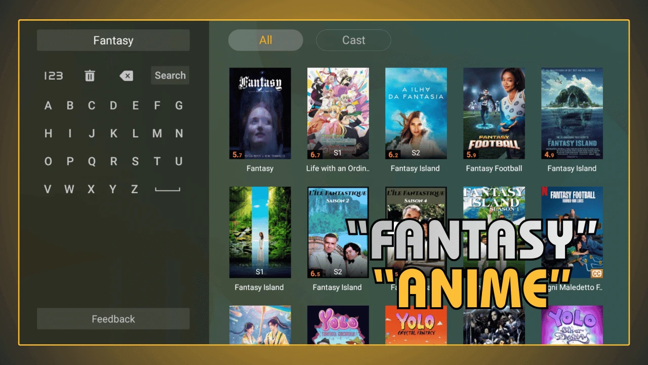 Anime de fantasia com legendas em portugues no Youcine APK