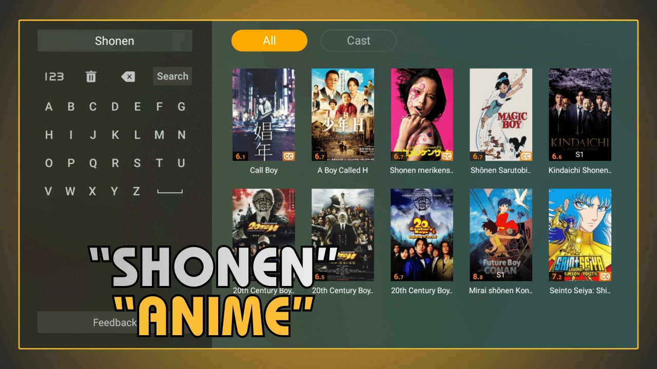 Anime shonen no Youcine APK dublado e legendado em PT-BR gratis