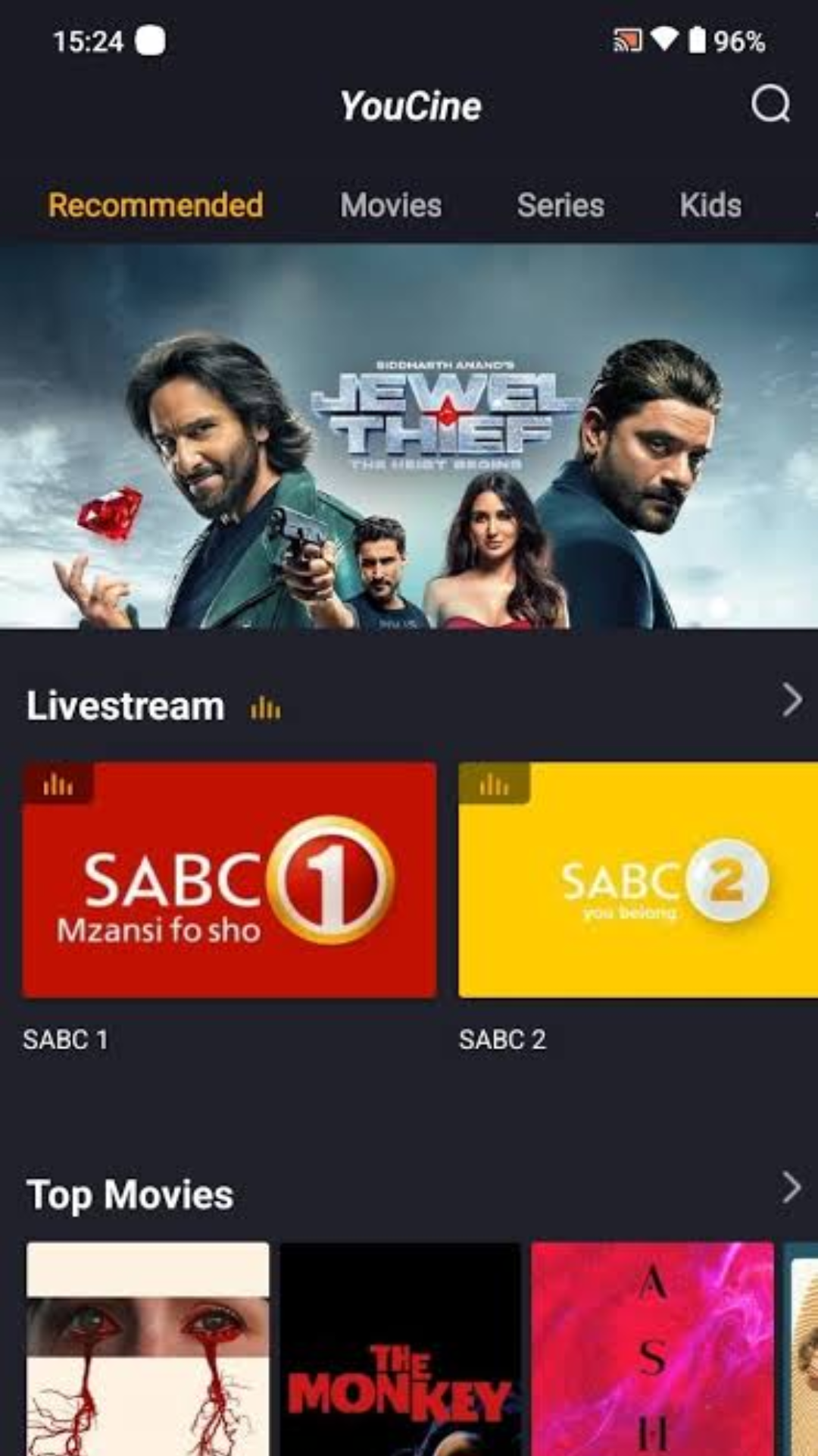 Youcine APK canais de TV ao vivo e futebol