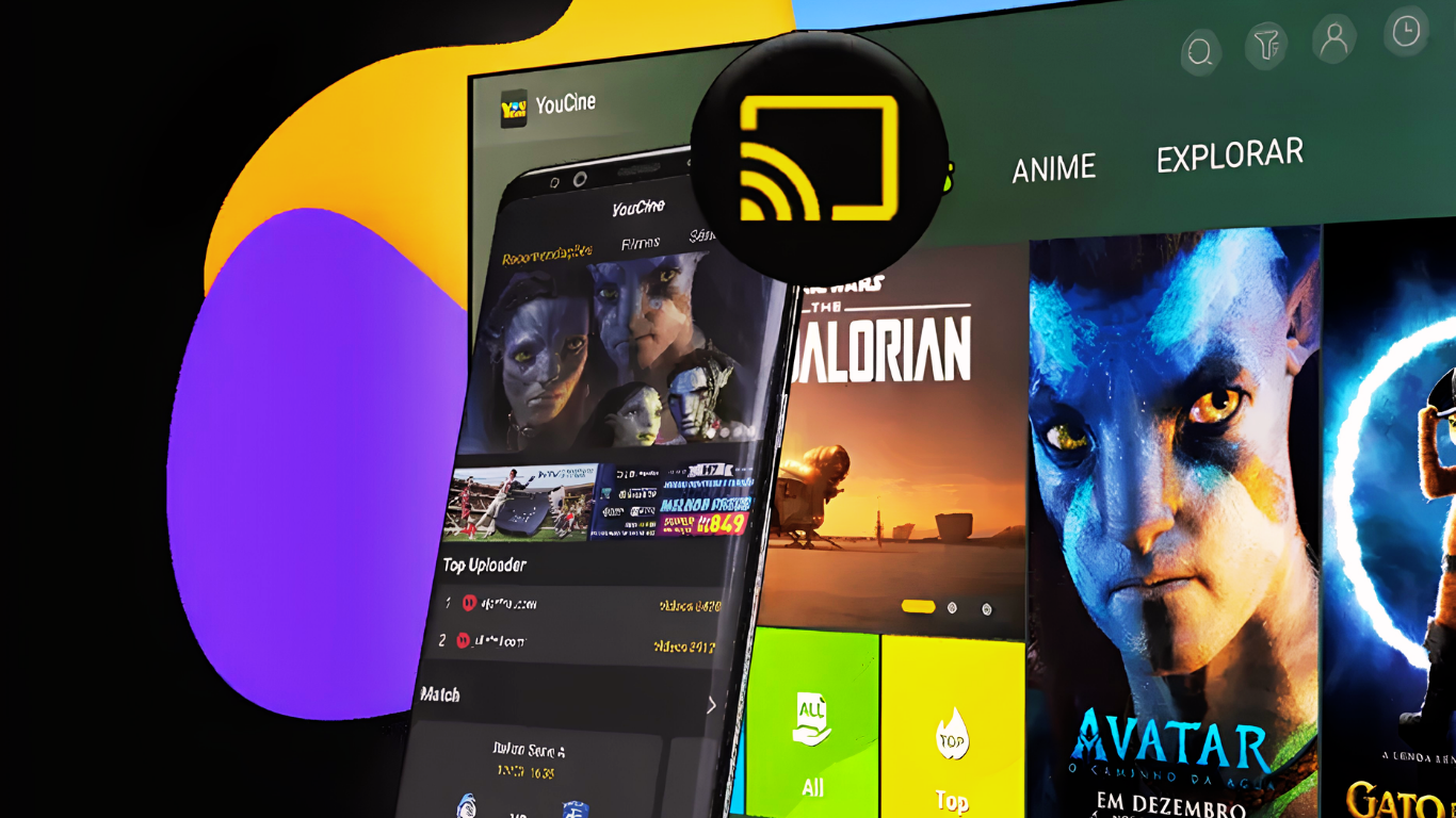 Youcine APK no Chromecast, transmitir para a TV 2026